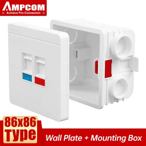 rj45 junction box|rj45 wall mount box.